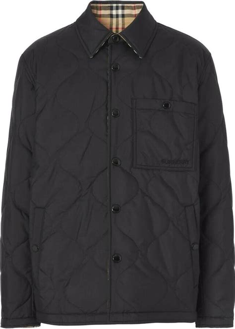 burberry 12514521|Reversible Thermoregulated Overshirt in Black .